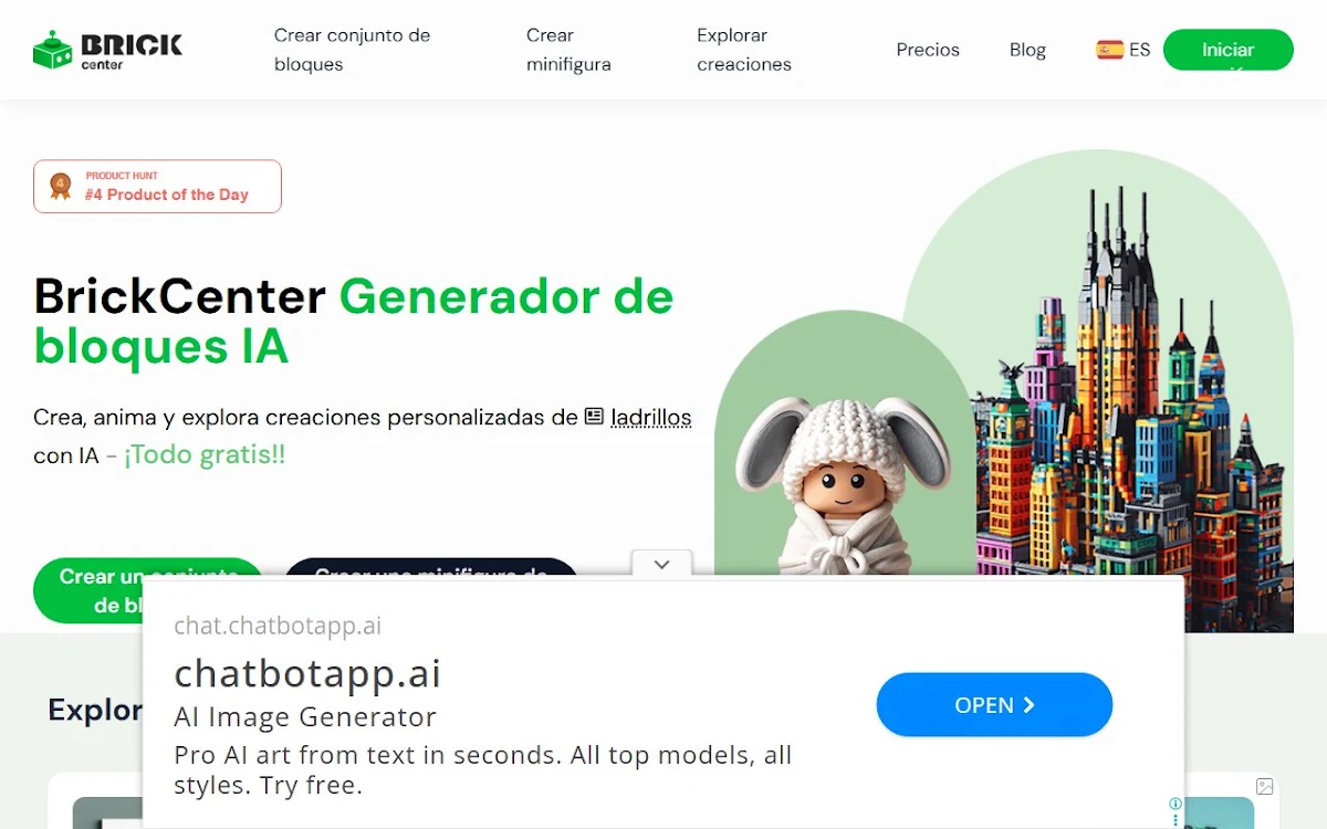 Captura de BrickCenter