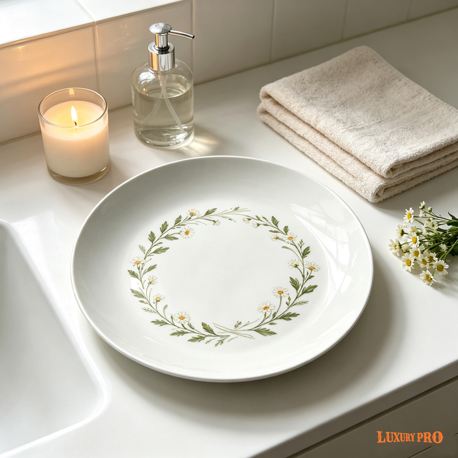 Round Tray With Base