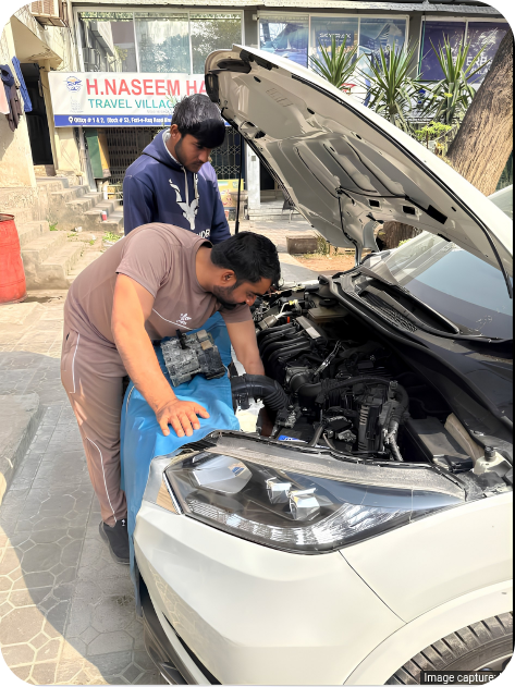 EV charging station hybrid car repair Islamabad