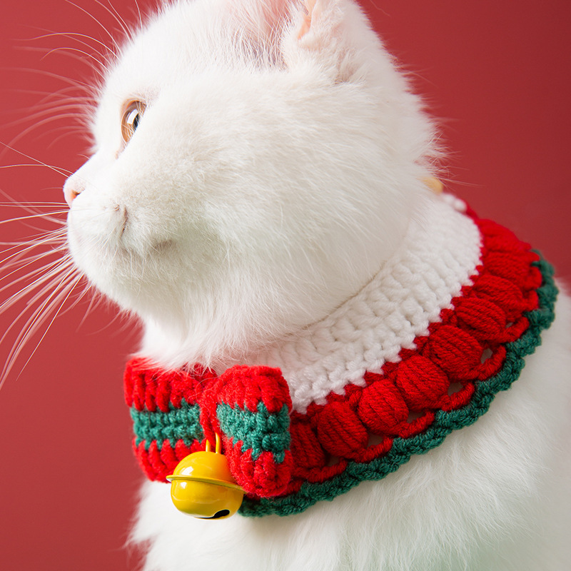 Hand Knitted Collar for Cats