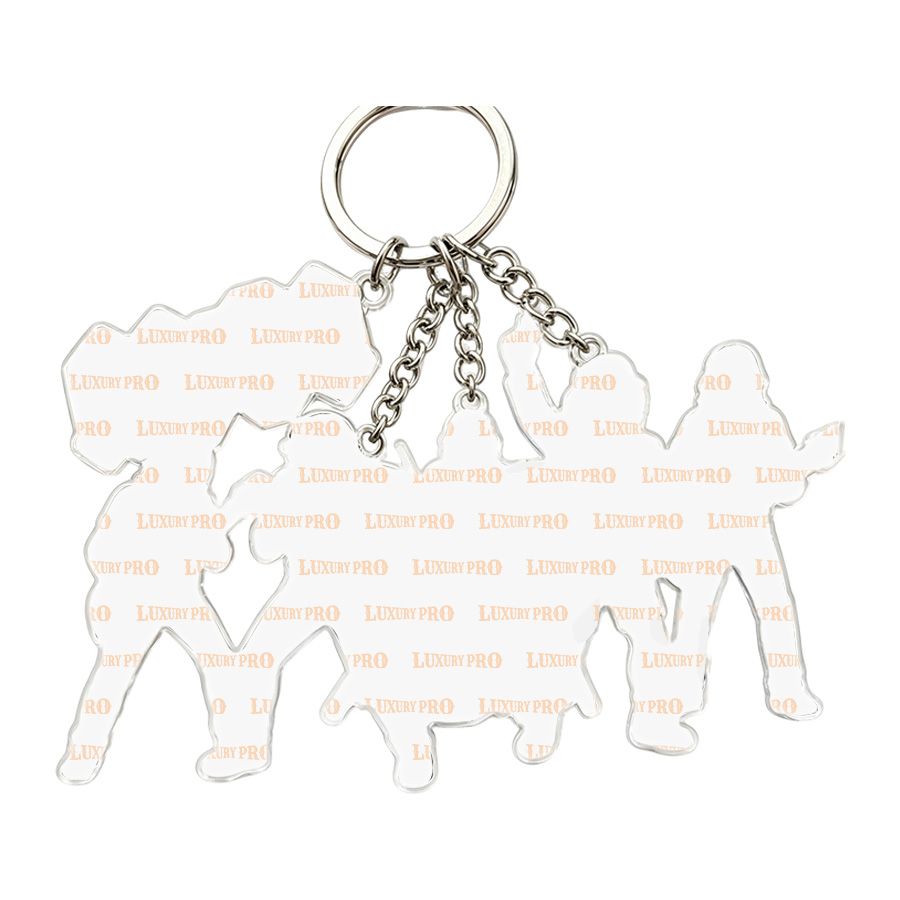 Multi-pendant Acrylic Keychain