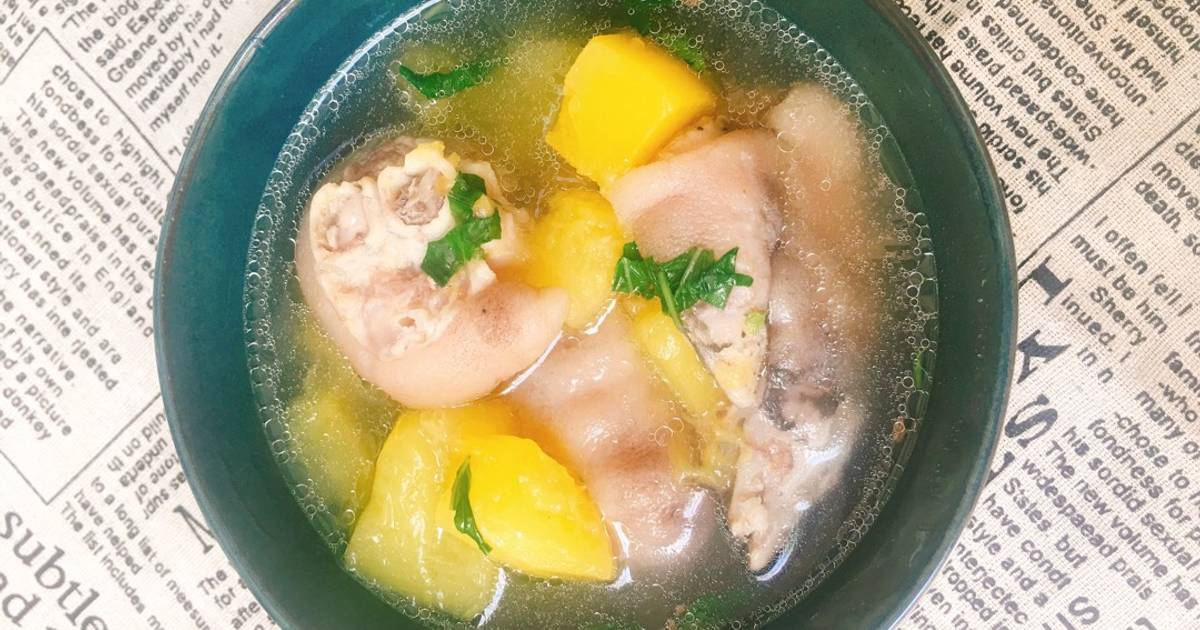 Canh Đu Đủ Hầm Giò Heo