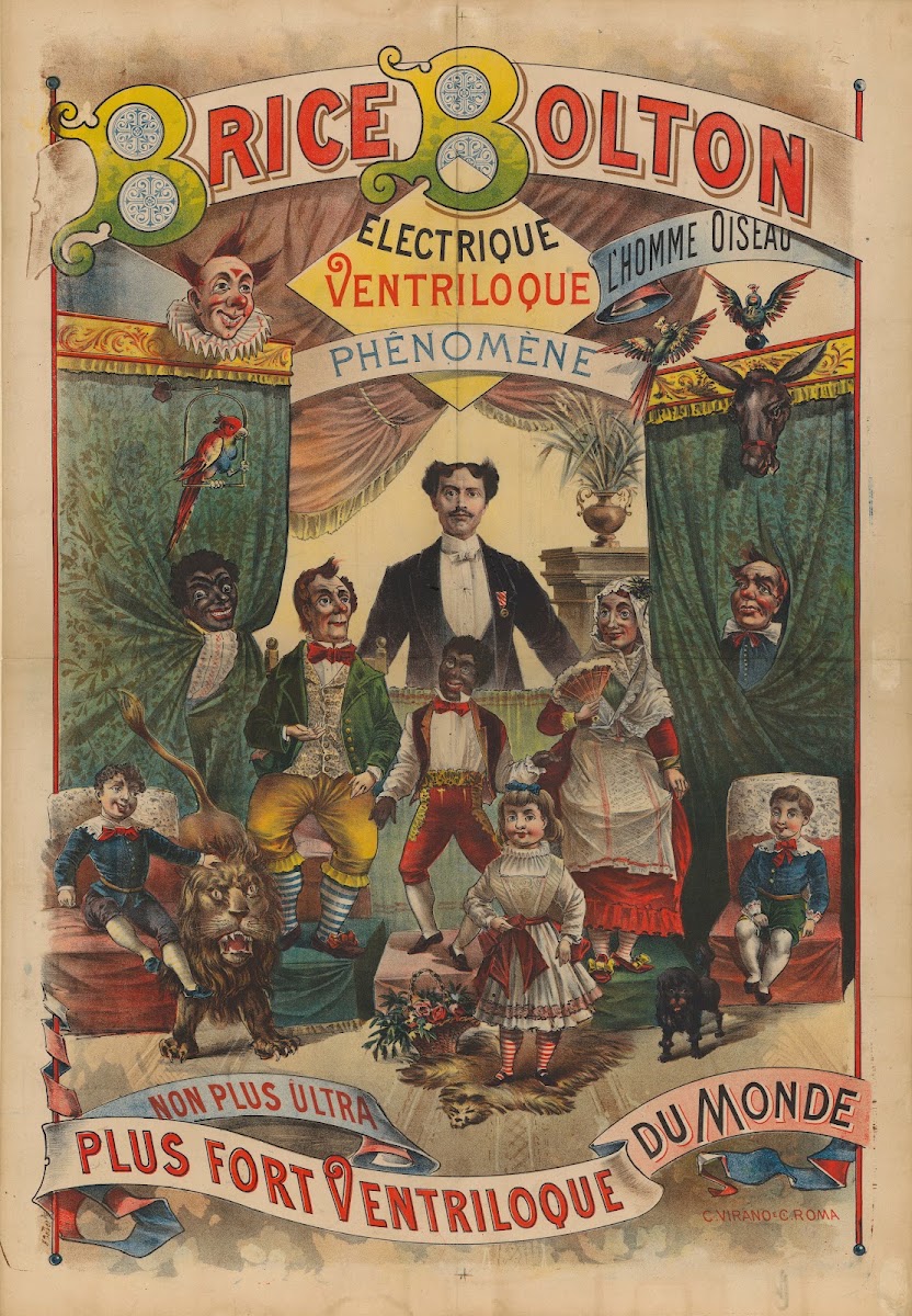 Brice Bolton électrique ventriloque plus fort ventriloque du monde 1890