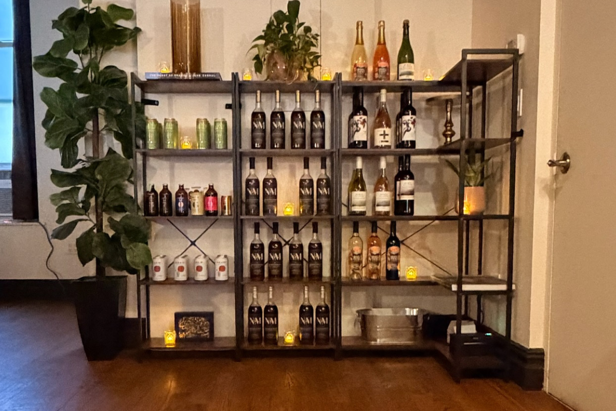 The bar at No More Cafe