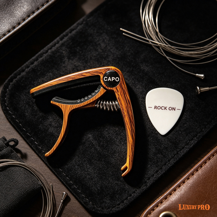 Guitar Capo + Pick