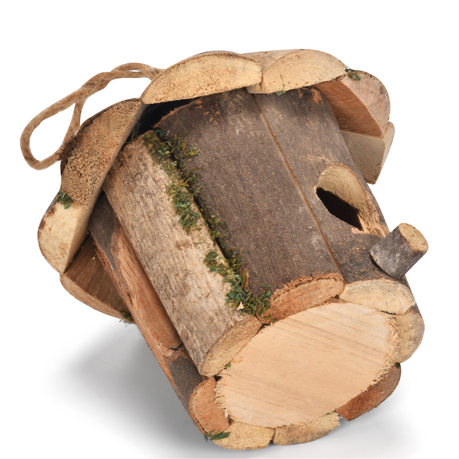Insulated wooden birdhouse