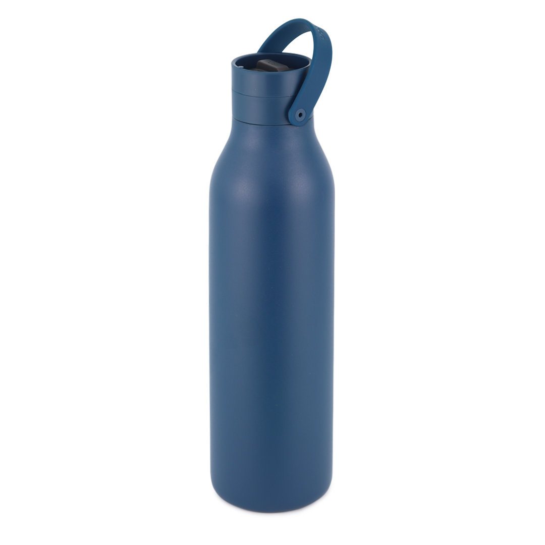 Recycled Stainless Steel Bottle 1000ml Coated Midnight Blue