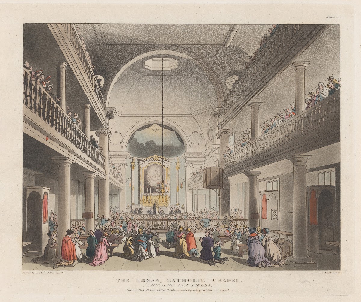 The Roman Catholic Chapel Lincolns Inn Fields 1808