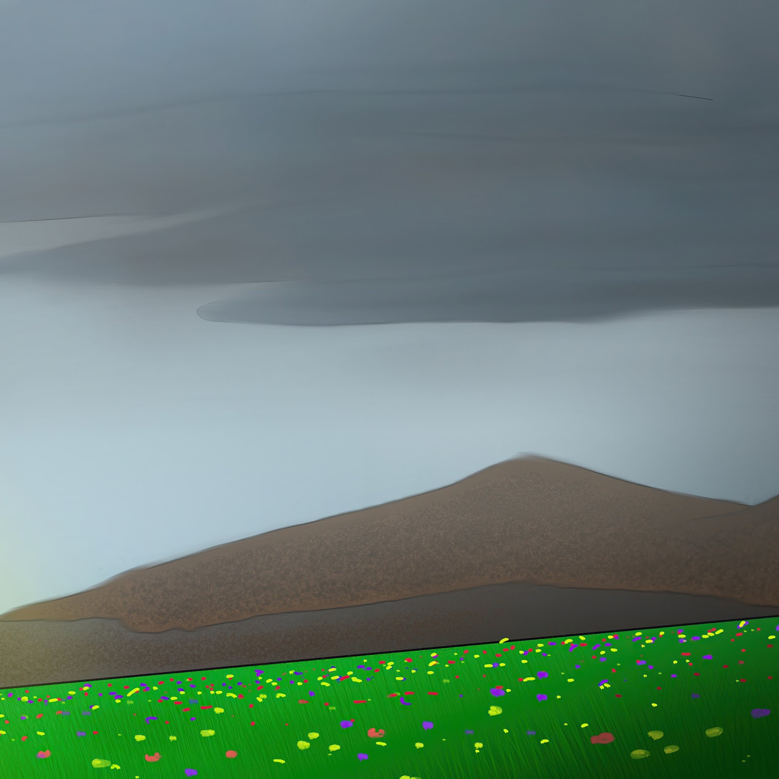 Download Mountains And Landscape Illustration 4K iPhone