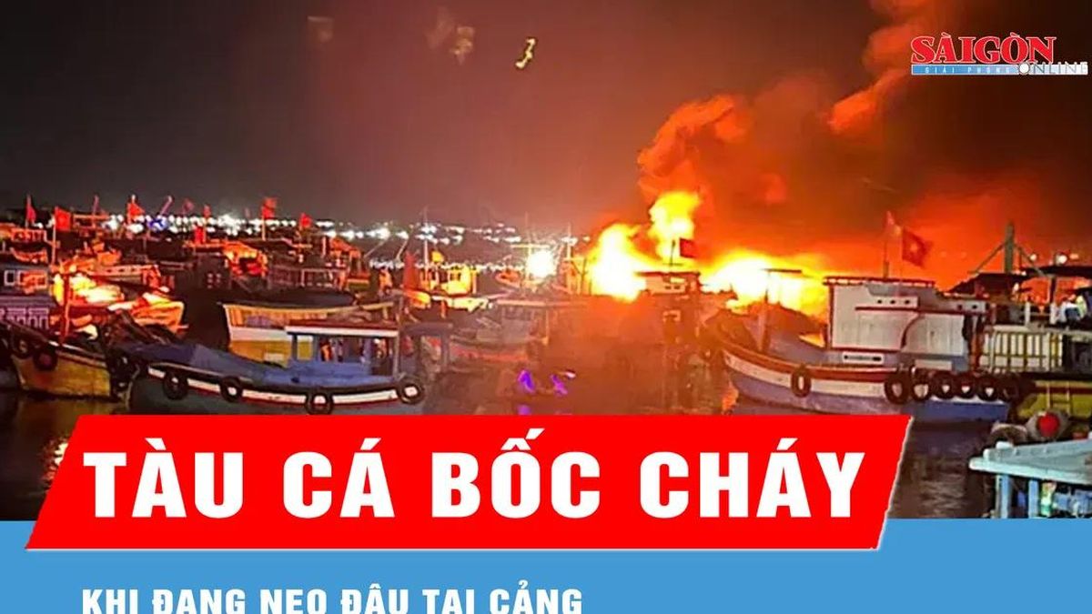 Khánh Hòa: Dập tắt đám cháy trên tàu cá đang neo đậu tại cảng - Báo Sài Gòn Giải Phóng
