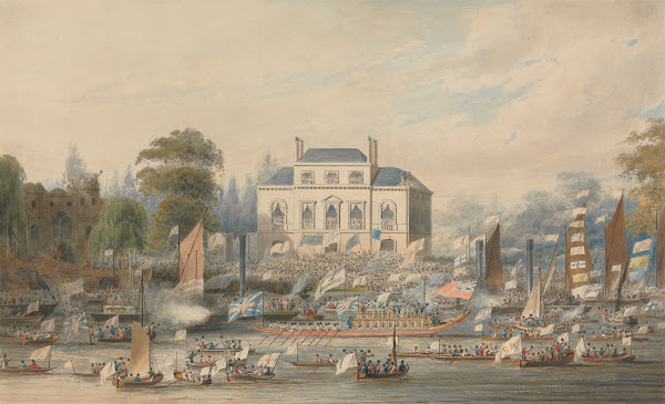 Procession Of Watermen And Lightermen At Southwark 1820