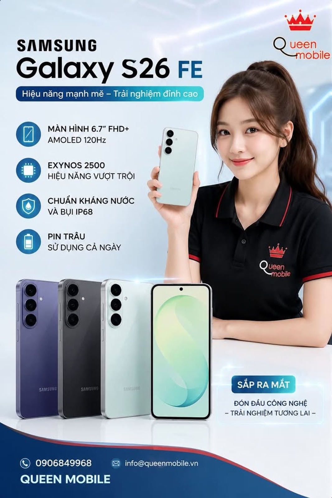 เปิดเผยการกำหนดค่า Samsung Galaxy S26 FE ด้วยหน้าจอ AMOLED 120Hz, Exynos 2500 และ IP68 #Samsung #GalaxyS26FE #SamsungGalaxyS26FE #GalaxyS26 #Exynos2500 #AMOLED #Android17 #SamsungGalaxy