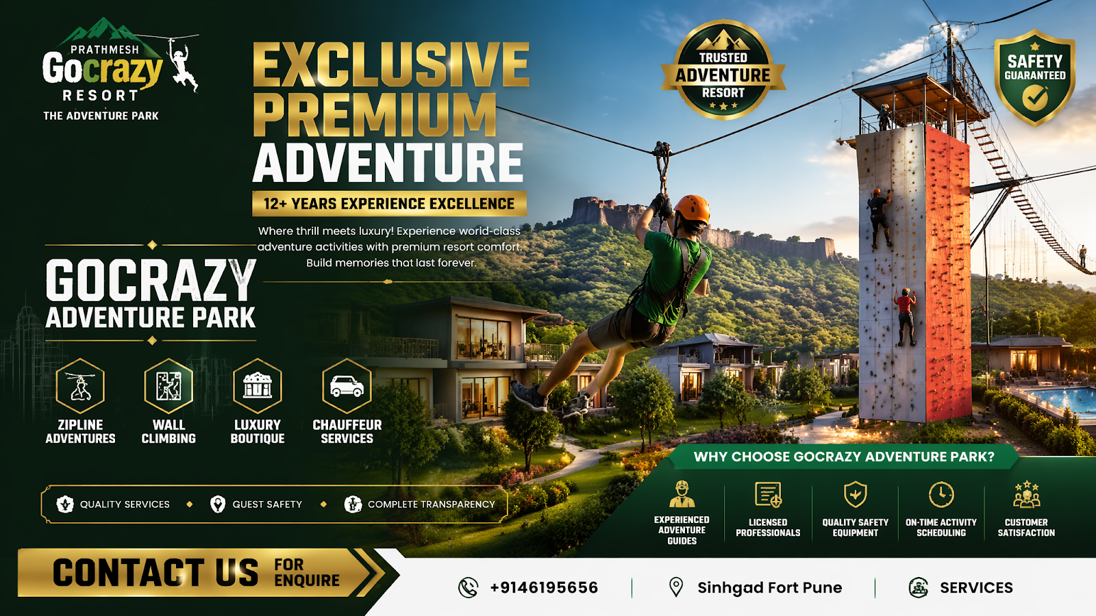 Prathmesh Gocrazy Resort La Aventura