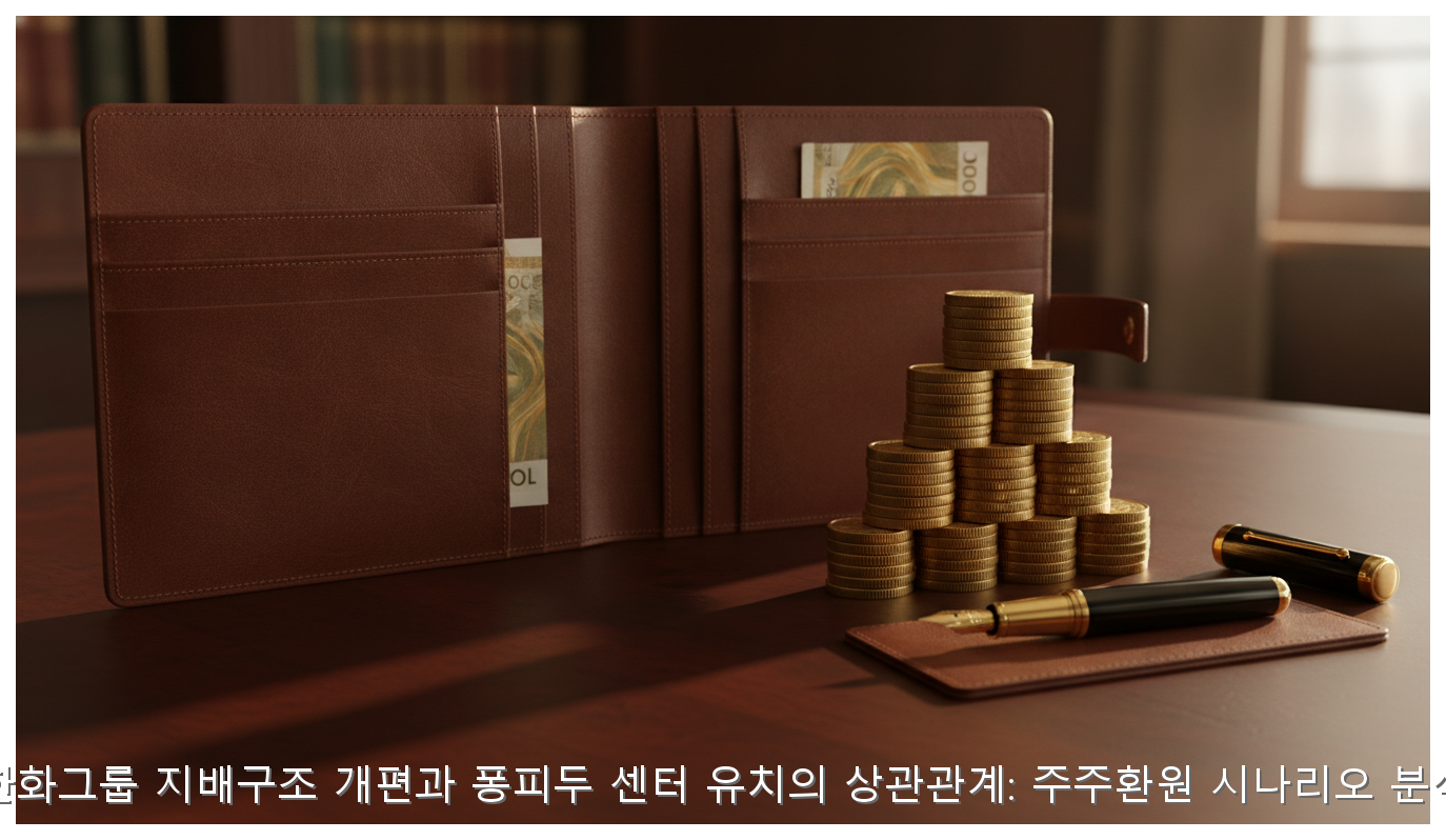 한화그룹 지배구조 개편과 퐁피두 센터 유치의 상관관계: 주주환원 시나리오 분석 핵심 안내 및 분석 인포그래픽 (5)