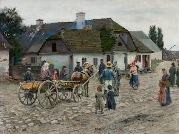Street in Siennica 1891