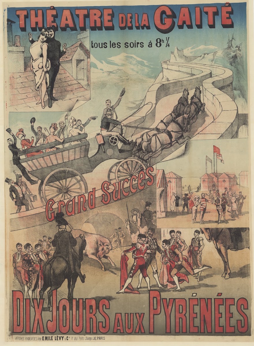 Théâtre de la Gaité grand succès Dix jours aux Pyrénées 1888