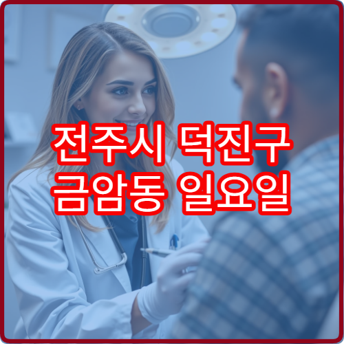 전주시 덕진구 금암동 일요일 진료 정형외과 관절 통증 치료