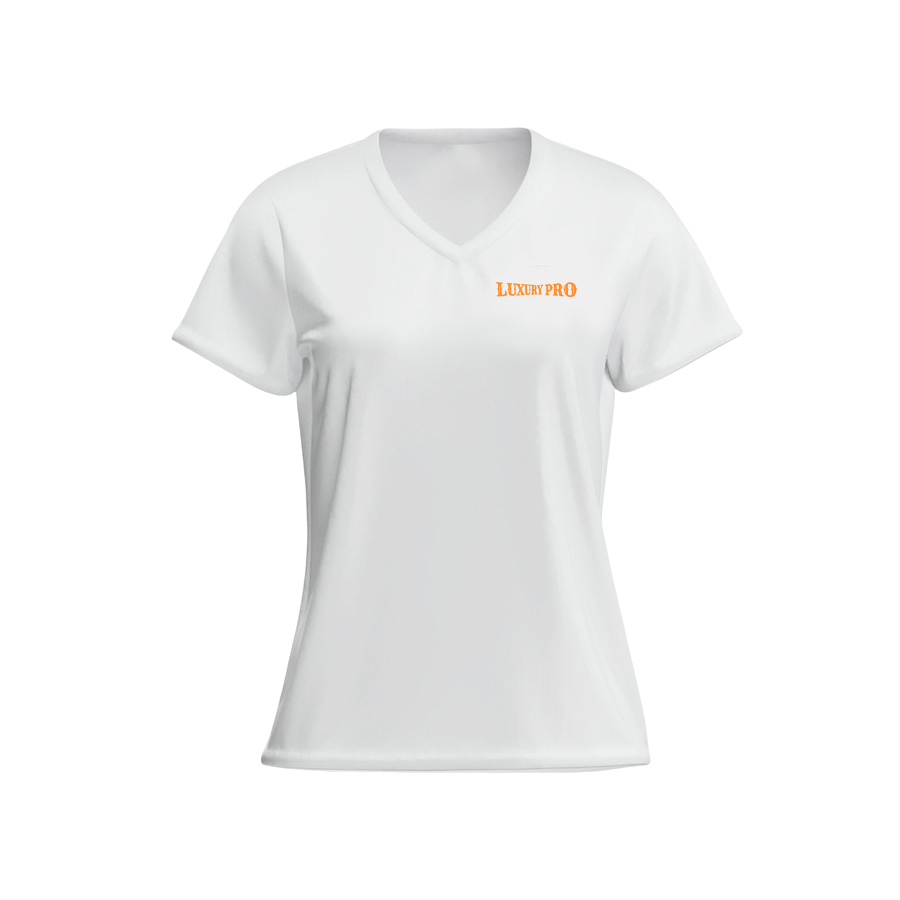 AOP V neck short sleeve T shirt (single side print)
