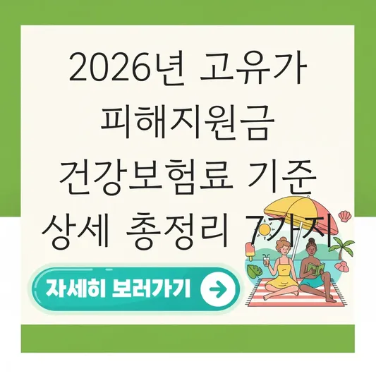 고유가 피해지원금 건강보험료 기준 상세