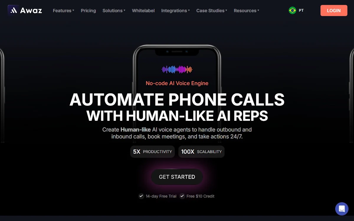 Captura de Awaz.ai