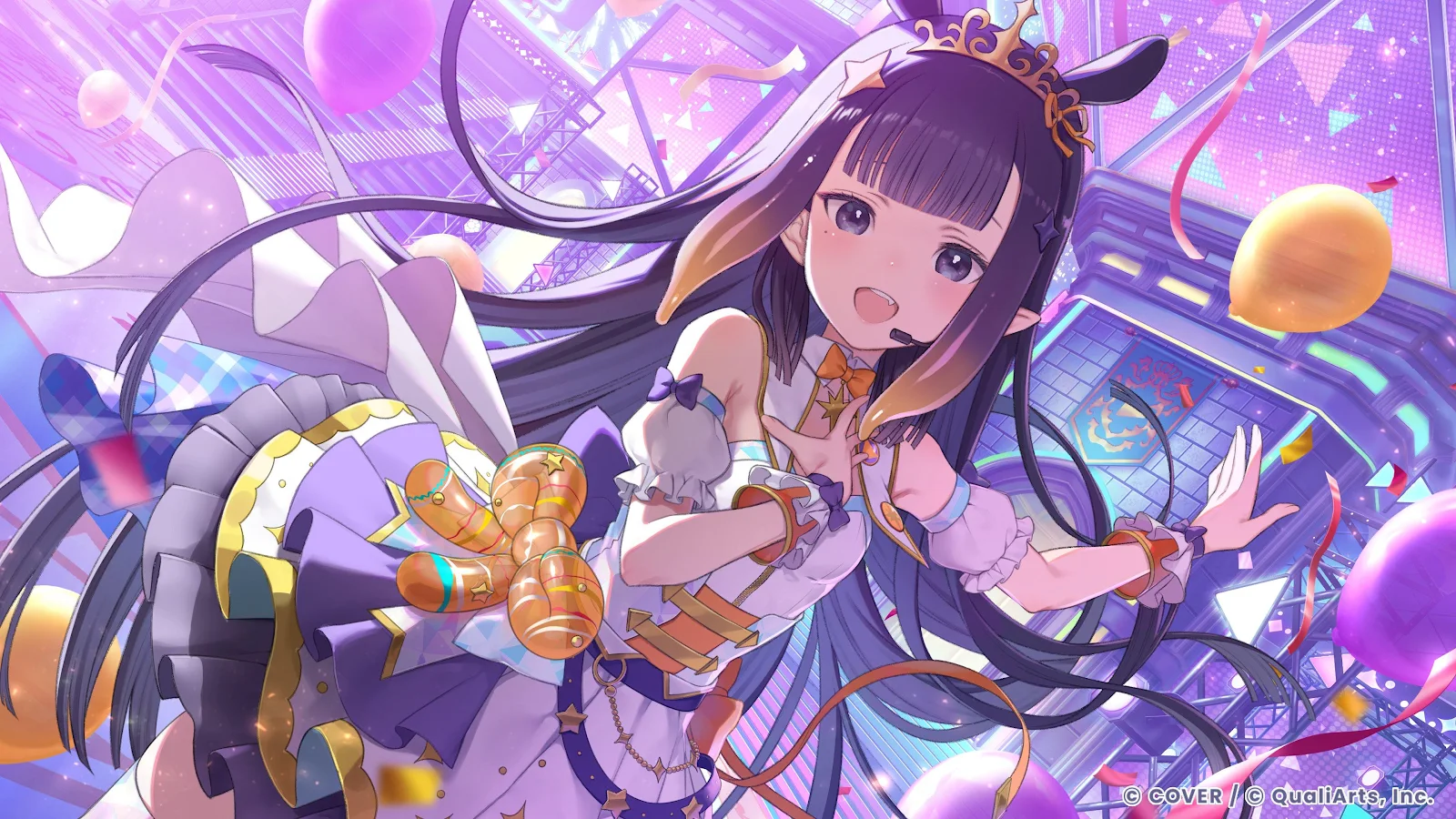 Ninomae Ina'nis Idol Performance - Anime Illustration 4K Wallpaper (3840x2160)