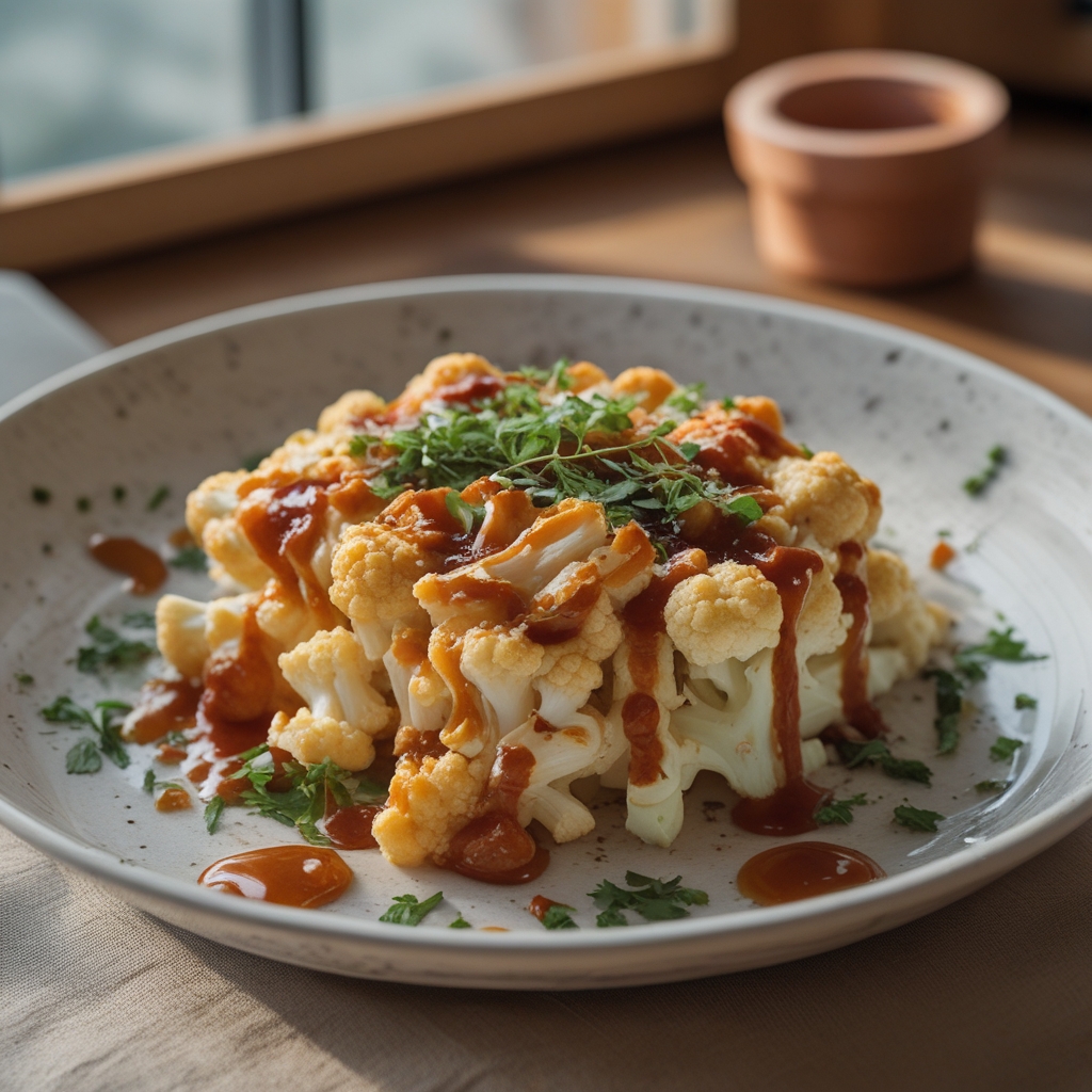 Maple Sriracha Cauliflower Bliss: Easy Homemade Spicy-Sweet Side Dish