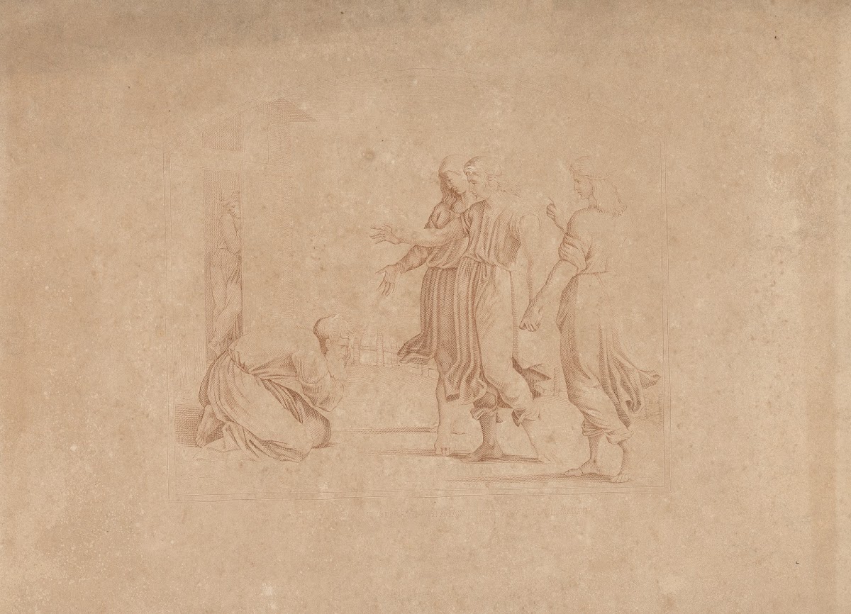 Abraham Kneels Before The Angels 1844