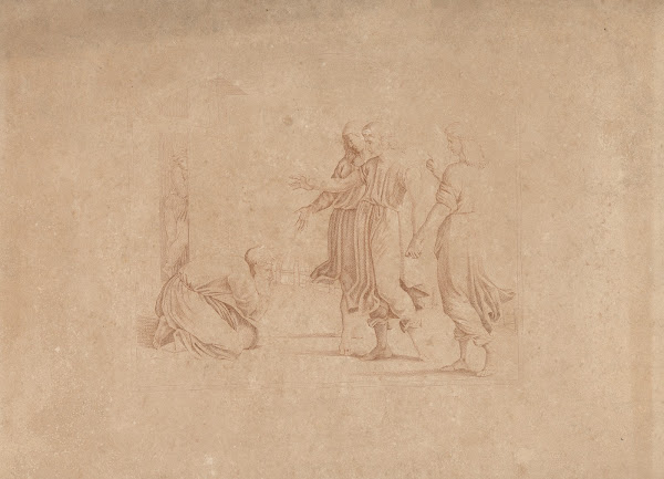 Abraham Kneels Before The Angels 1844