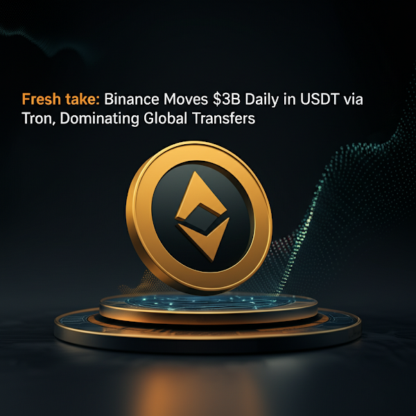 Fresh take: Binance Moves $3B Daily in USDT via Tron, Dominating Global Transfers