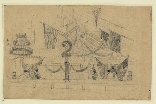 Music stand, 2nd Corps, ball 1864