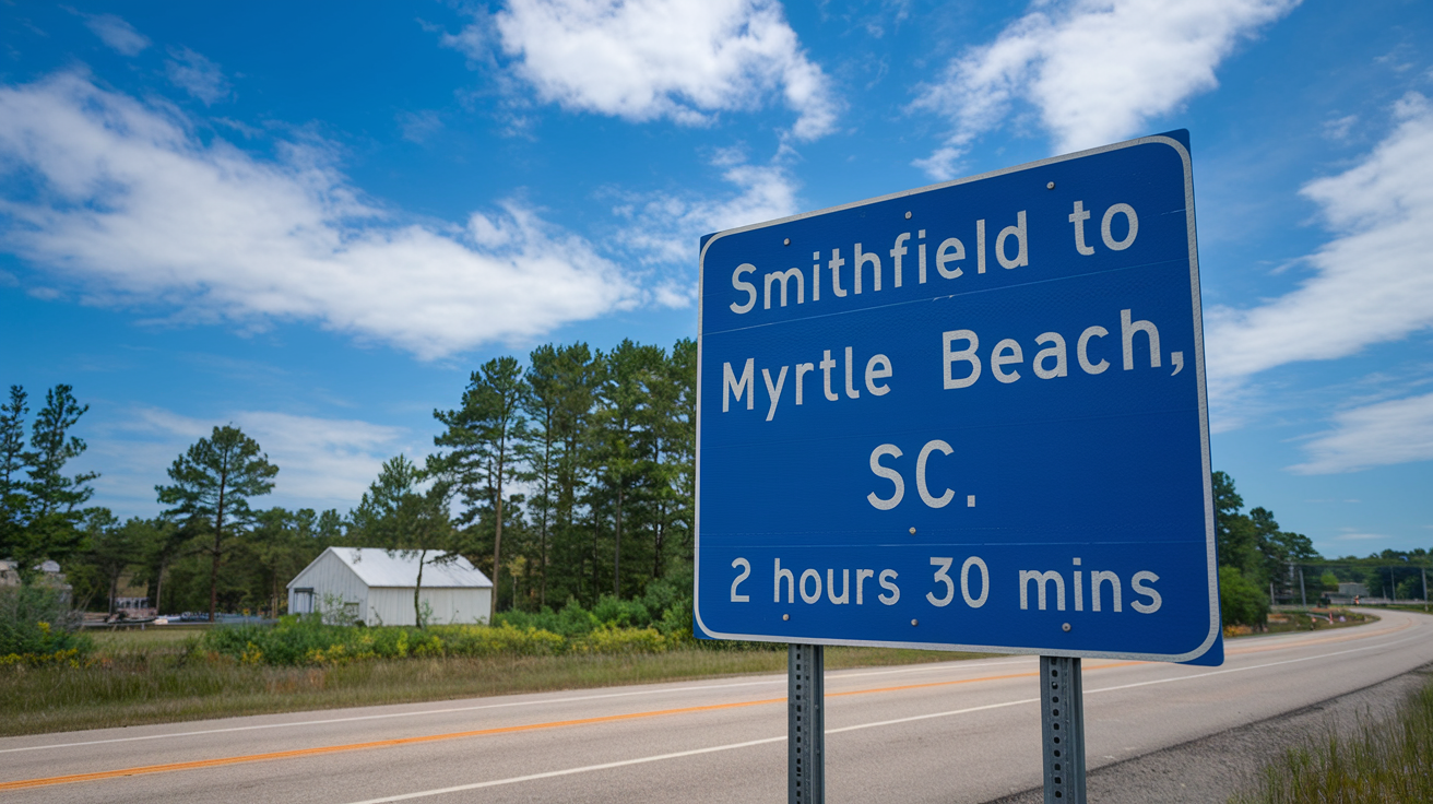 Distance and Travel Tips from Smithfield to Myrtle Beach, SC