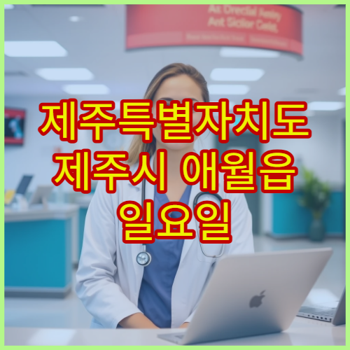 제주특별자치도 제주시 애월읍 일요일 당번약국 운영시간 안내 확인