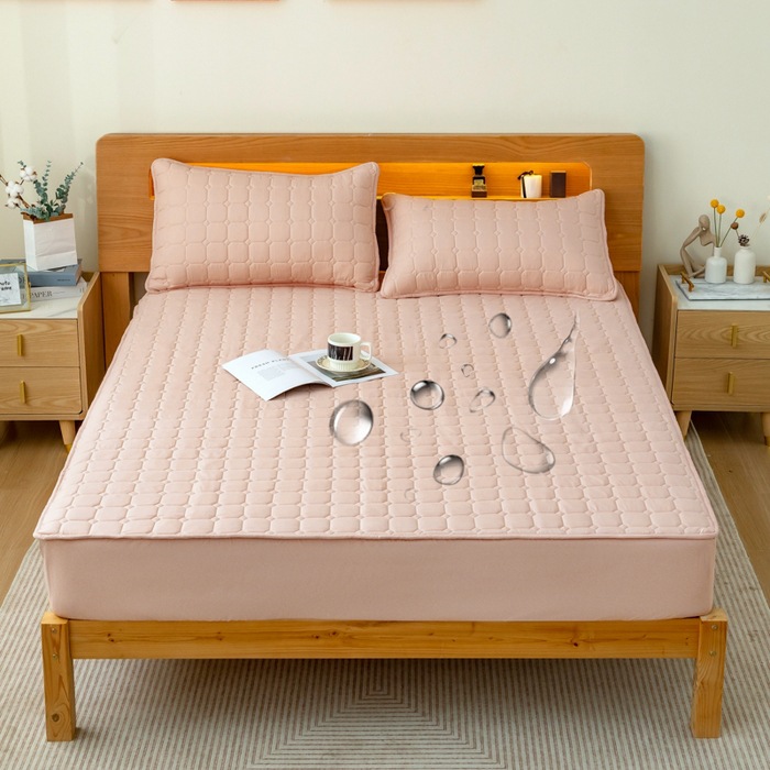 Fitted sheet, synthetic, padded
