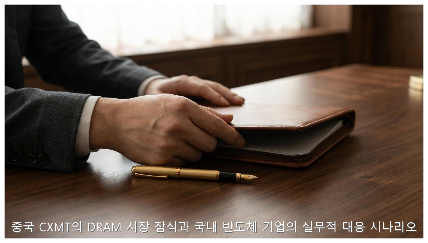 중국 CXMT의 DRAM 시장 잠식과 국내 반도체 기업의 실무적 대응 시나리오 핵심 안내 및 분석 인포그래픽 (6)