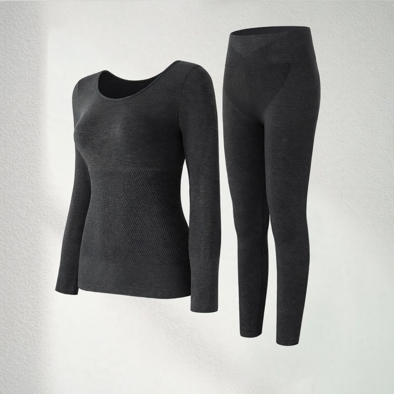Thermal underwear set made from wool for women