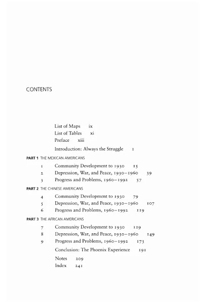 Minorities in Phoenix- A Profile of Mexican American, Chinese American, and African American Communities, 1860-1992