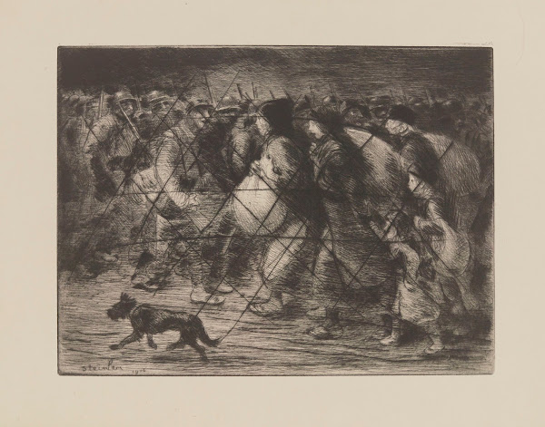 Les deux cortèges 1916