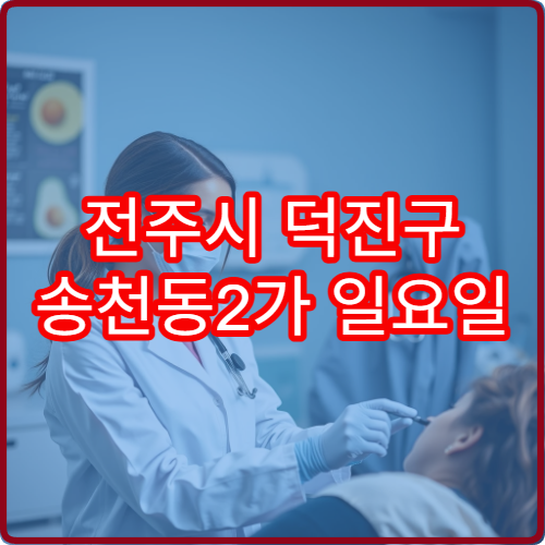 전주시 덕진구 송천동2가 일요일 진료 치과 잇몸 통증 치료