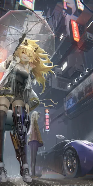 Anime Girls, Original Characters, Anime, Blonde, Cyborg 4K Wallpaper Background