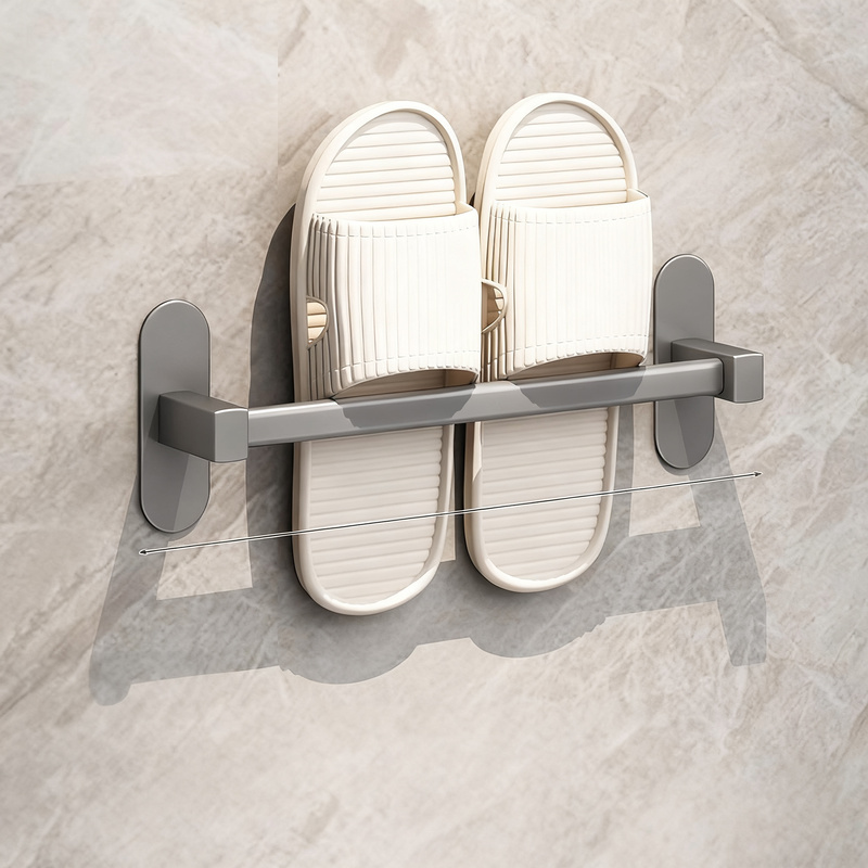 Bathroom slipper holder for hanging