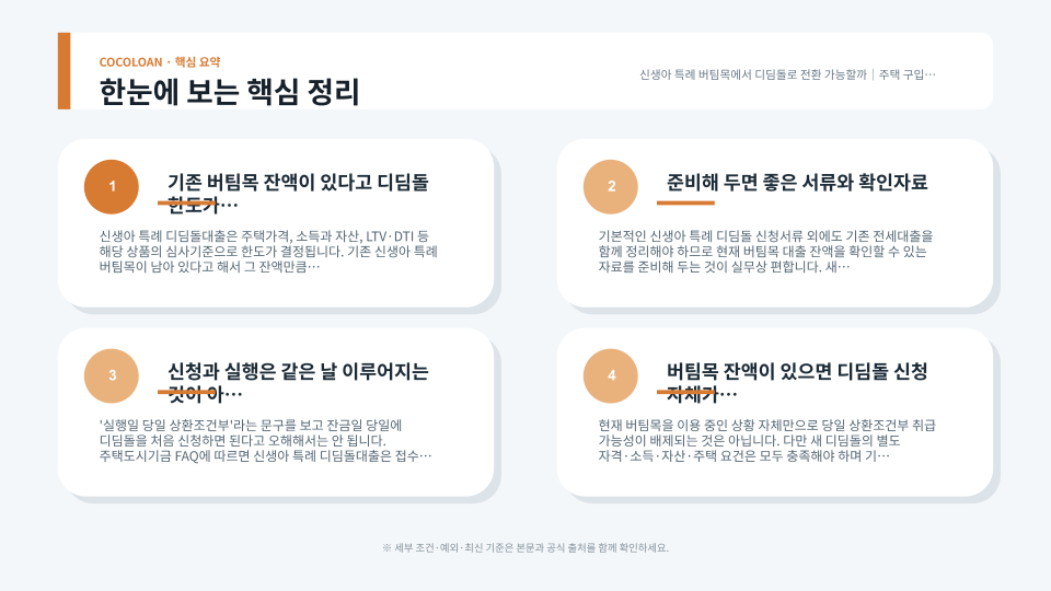 전세대출 상환과 주택구입대출 실행이 같은 날 이어지는 과정을 보여주는 주택 금융 절차 이미지