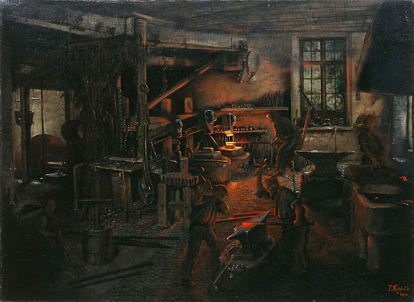 The Fauler Hammer Mill in Falkensteig 1904