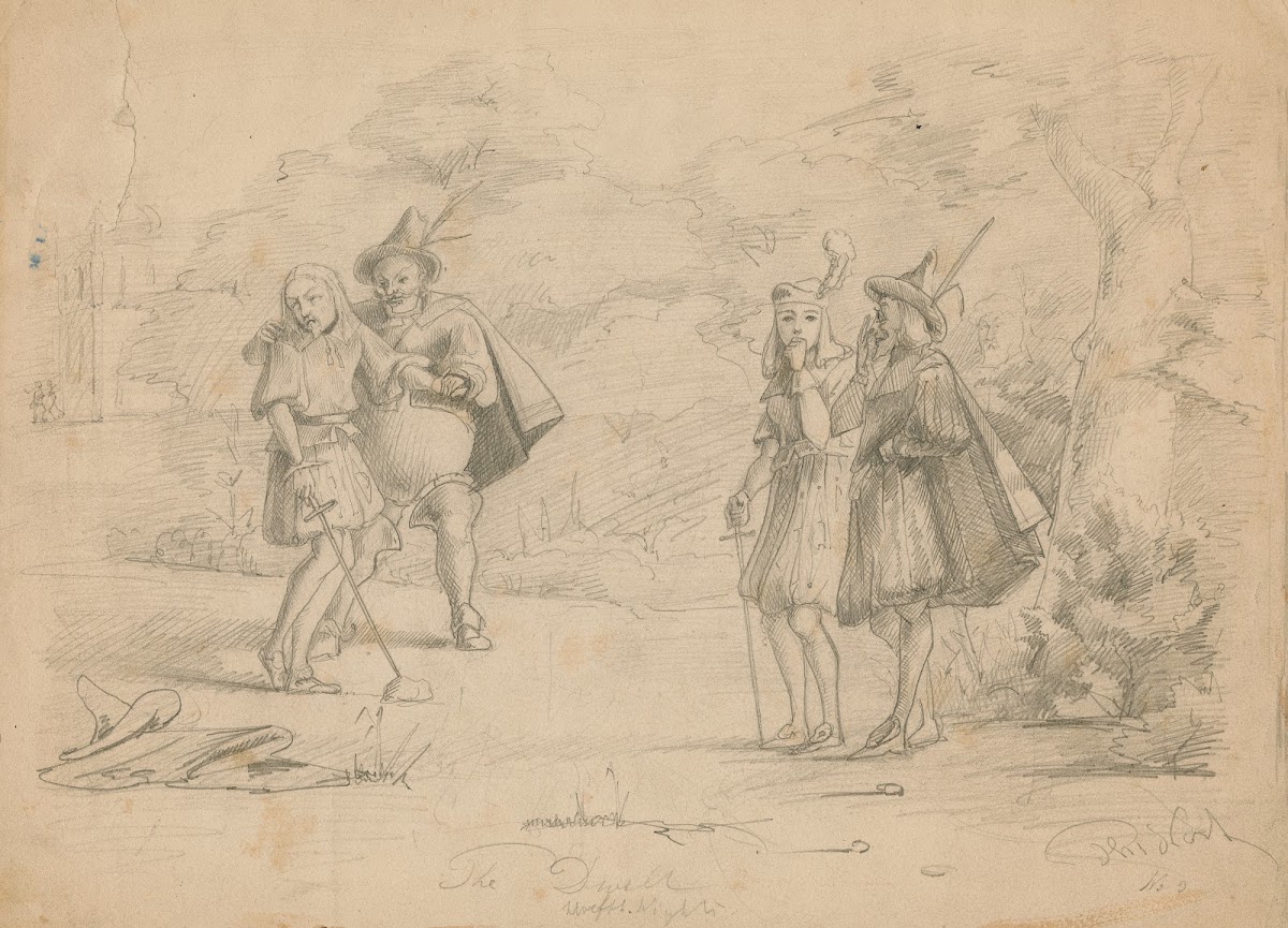 Drawing illustrating Twelfth night