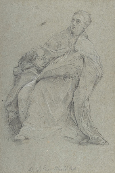 Study for a Seated Prelate Saint Gregory the Great 168586