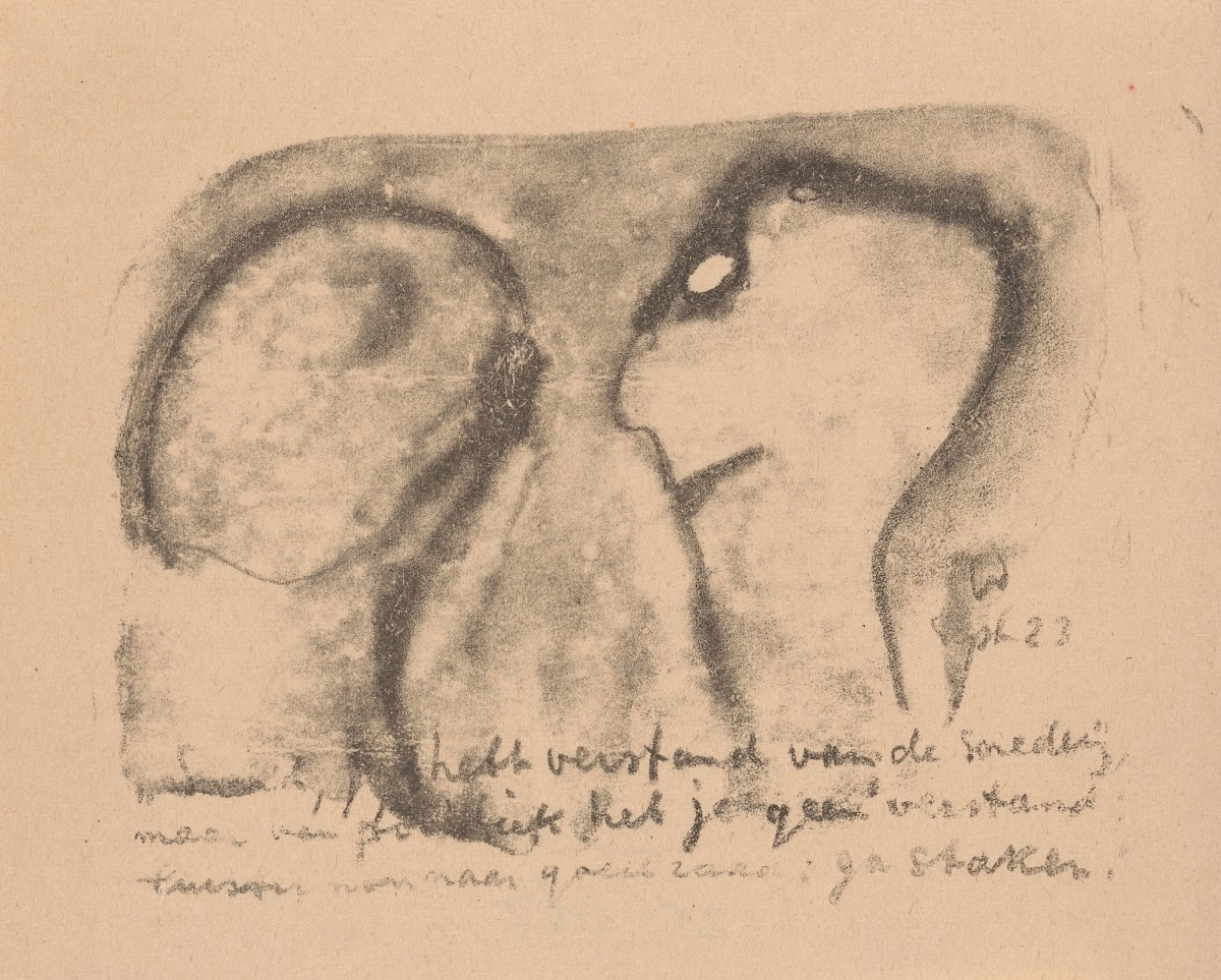 Twee geabstraheerde figuren 1923