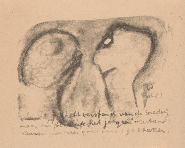 Twee geabstraheerde figuren 1923