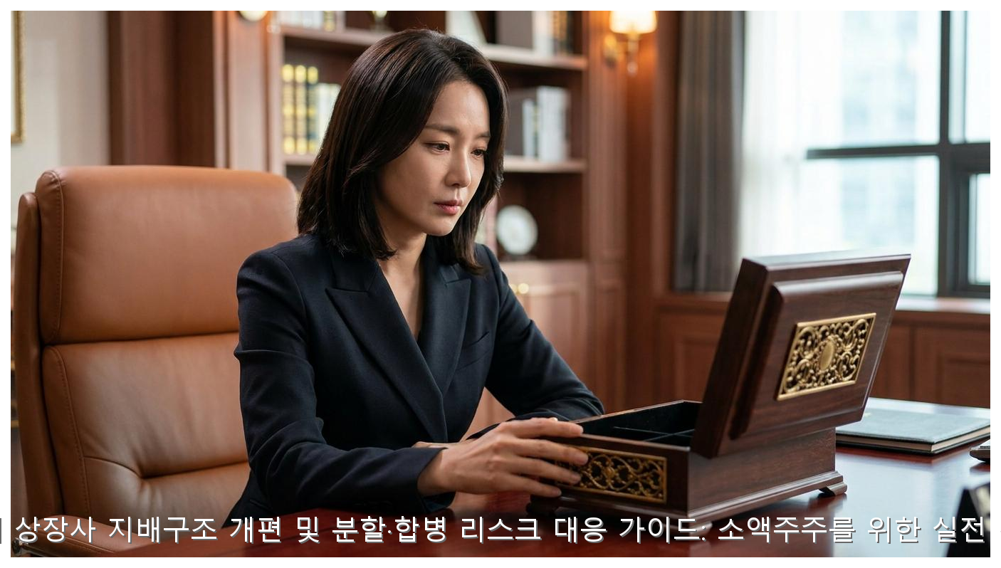 국내 상장사 지배구조 개편 및 분할·합병 리스크 대응 가이드: 소액주주를 위한 실전 전략 핵심 안내 및 분석 인포그래픽 (3)