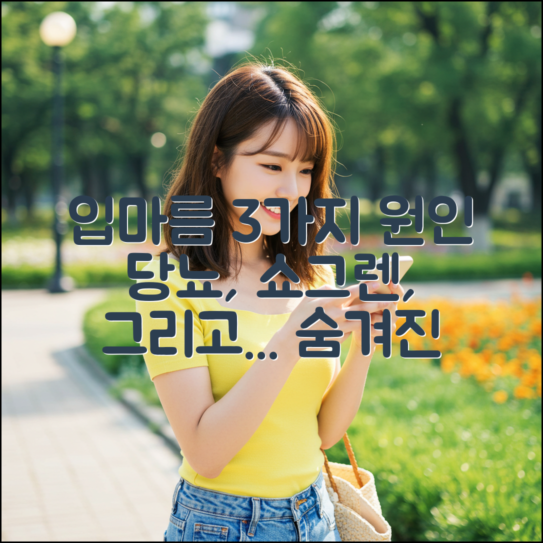 입 마름 3가지 원인: 당뇨, 쇼그렌 등