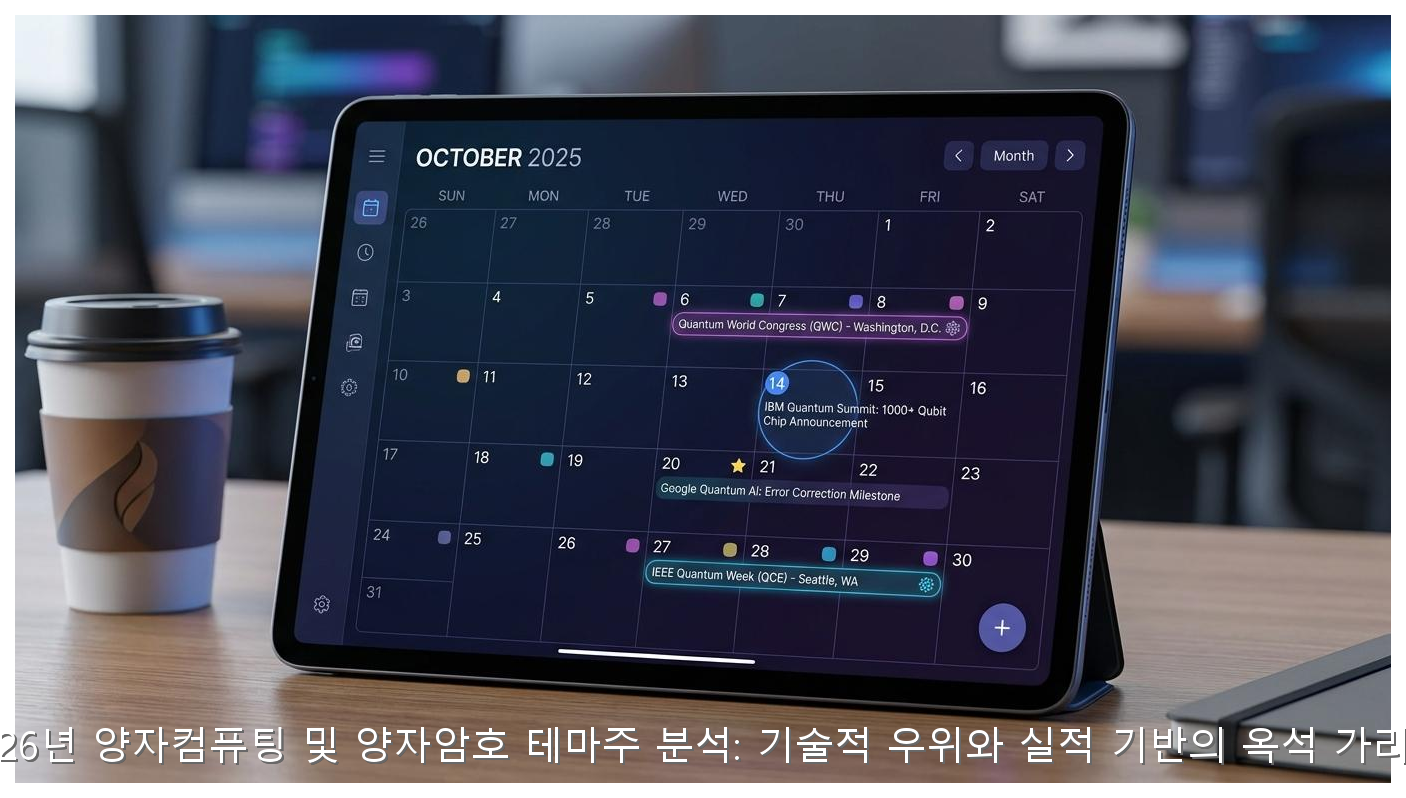 2026년 양자컴퓨팅 및 양자암호 테마주 분석: 기술적 우위와 실적 기반의 옥석 가리기 핵심 안내 및 분석 인포그래픽 (8)