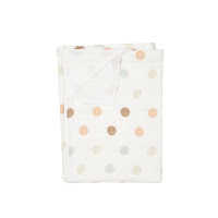 Children's plaid Twins muslin 110x75 double Polka dots